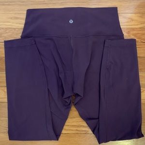 Lululemon Wunder Under Hi-Rise 7/8 Vintage Grape